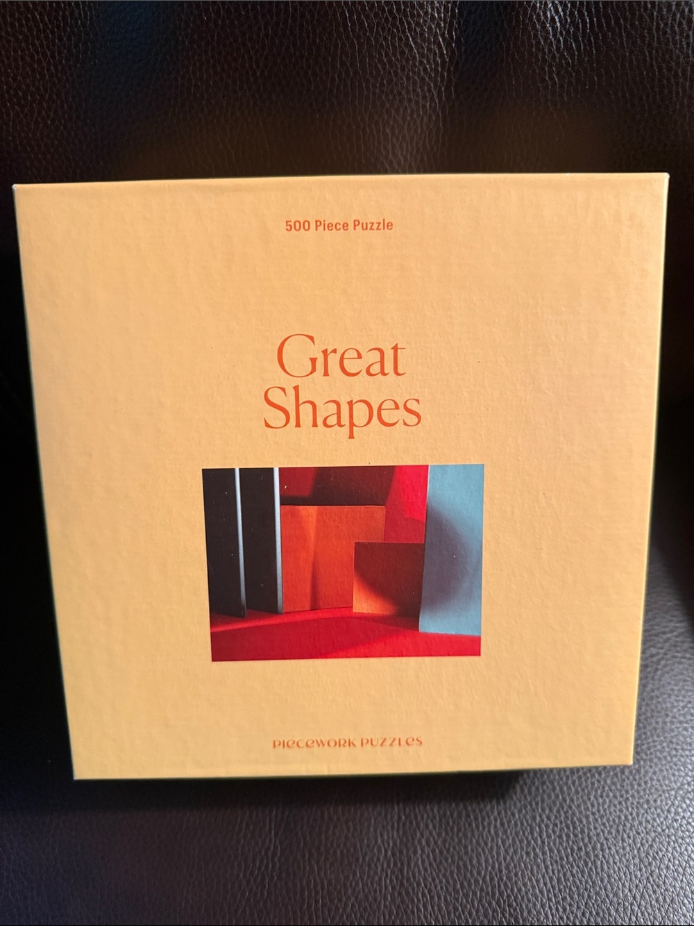 Piecework Puzzle brand Great Shapes 500-Piece Puzzle.   Complete. Like new.